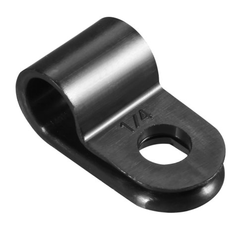 20 chiếc kẹp cáp nylon kiểu R, kẹp quản lý dây, màu đen, 5/4.8/6.4/15.8mm