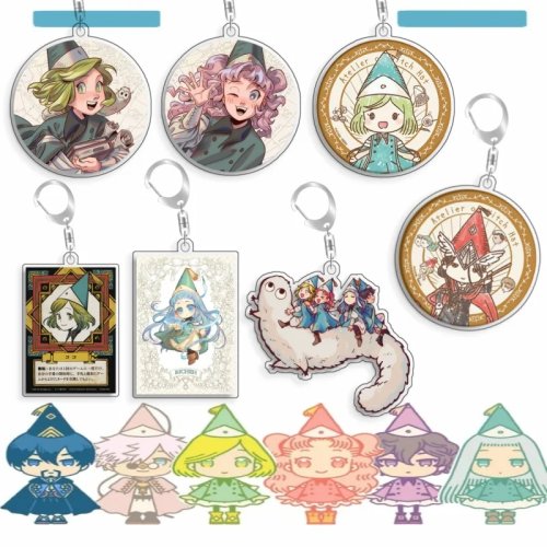 Gantungan Kunci Akrilik Witch Hat Atelier Richeh Tetia Qifrey Olruggio | Charm Tas | Koleksi Anime | Mainan | Hadiah