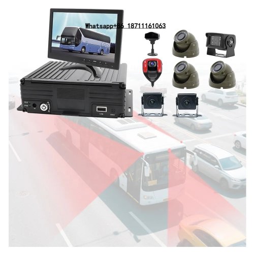 Système de surveillance MDVR 4K 8 canaux 1080P 4G WiFi avec moniteur de recul AHD et dashcam pour camions et bus