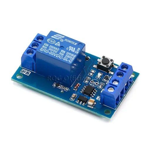 Módulo de relé bistable 5V/12V interruptor de un botón autoenclavamiento para modificación de coche start-stop