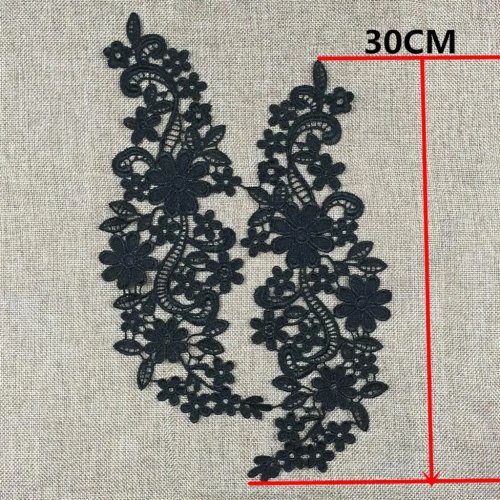 기퓌르 레이스 자수 모티프 아플리케 원피스 웨딩 장식 DIY 공예용