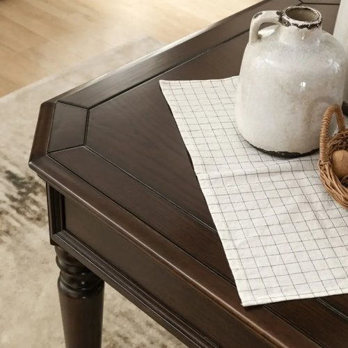 TQH7.2 Mesa de comedor americana de madera maciza con sillas, mesa cuadrada de fresno para departamentos pequeños, muebles para el hogar