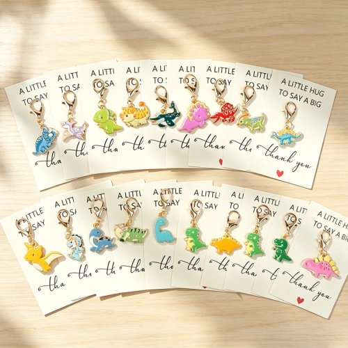 19 Cute Dinosaur Keychains - Perfect Gift for Dinosaur Lovers & Best Friends | Cute Bag Charms, Party Favors