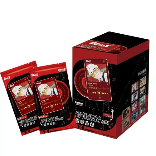 Blind Box Tobe Hero X Music Player Series Square Badge – Figura colecionável de arte Gemini, presente surpresa anime para fãs