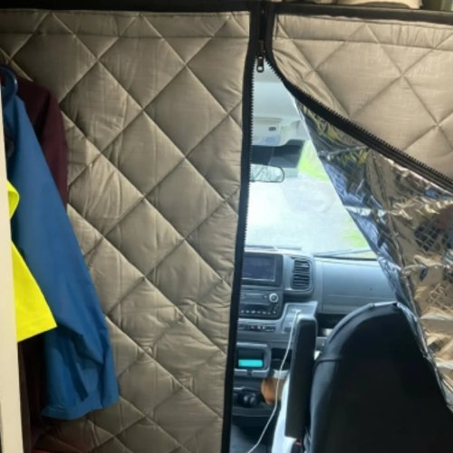 Geïsoleerd Deurgordijn voor Camper, Thermisch Gewatteerd voor Fiat Ducato Peugeot Boxer Citroën Jumper 2006+ Ram Promaster