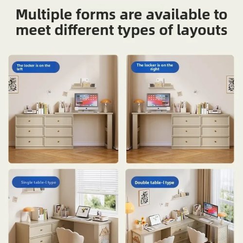 ドレッサー 引き出し・収納キャビネット付き メイクアップテーブル ベッドサイド収納