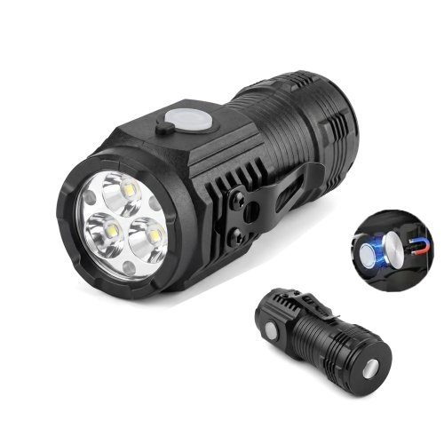 ミニEDCフラッシュライト 3x P35 LED USB-C充電式 5モード ポケットライト