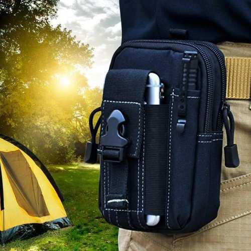 Borsa tactica Molle da cintura Militare Marsupio EDC Organizer attrezzi Porta cellulare per uomo Escursionismo Campeggio Caccia