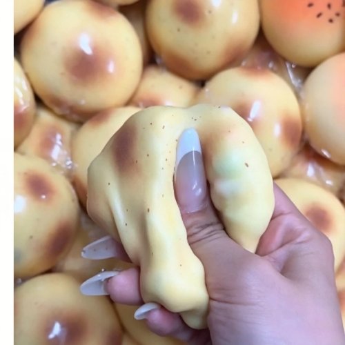Juguete squishy de patata frita – Bola antiestrés de subida lenta con sonido crujiente, regalo para adultos