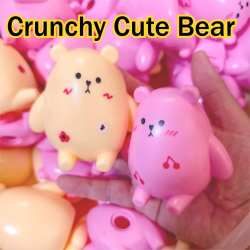 かわいいクマ スクイーズ ストレスボール フィジェットトイ クランチー スクイーズ ASMR ストレス解消 ハンドリラックス ギフト