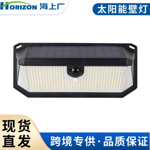 Lampu Taman Dinding Tenaga Surya, Sensor Gerak, LED, Otomatis Menyala Saat Gelap, untuk Villa
