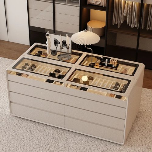 TQH7.2 Table de nuit de luxe, chevet haut de gamme avec tiroir pour chambre