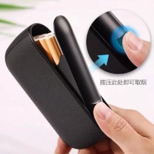 Étui à cigarettes en cuir élégant – PU imperméable, portable 10 cigarettes, éjection automatique, anti-pression pour homme