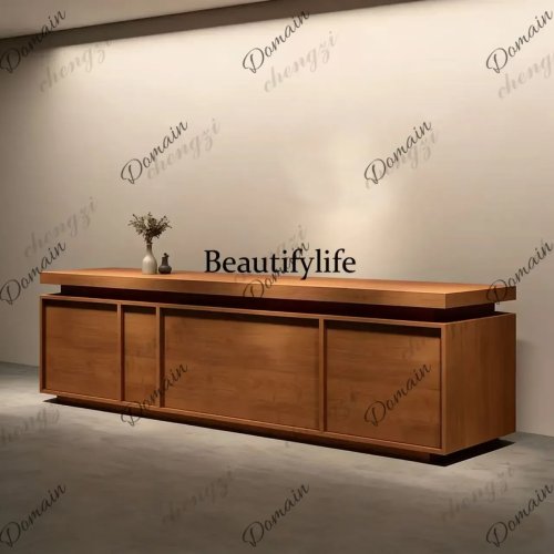 Painted Vintage Side Cabinet Bar Counter Storage Locker Medieval Chest Cabinet