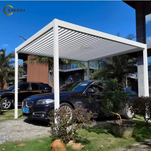 KAKADU Moderne Bioklimatische Aluminium Gemotoriseerde Pergola Gazebo met Poedercoating, Rotbestendig & Milieuvriendelijk voor Buiten