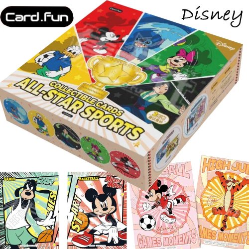 Cartas coleccionables Disney All Star Sports – Bolsa sorpresa Stitch y Mickey Mouse, merch anime, regalo sorpresa para fans