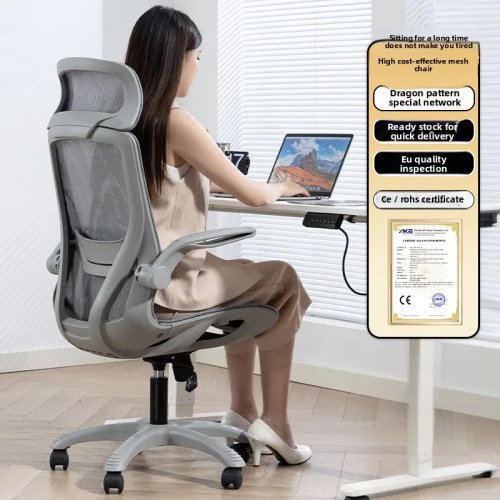 Minimalist Ergonomic Office Chair – Computer & Conference Desk Chair with Backrest, Sturdy Gaming Chair