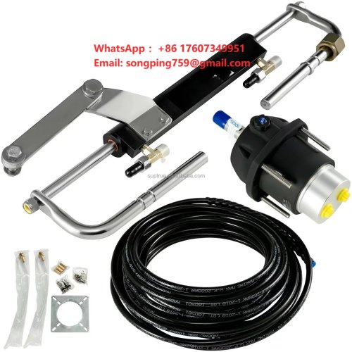 Kit Sistem Kemudi Hidrolik Outboard 200HP – Silinder & Helm Kemudi Kapal