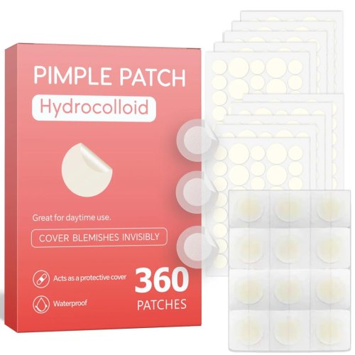 Patch Jerawat Hydrocolloid - Stiker Jerawat untuk Wajah, Menutupi Jerawat & Bekas, Pemakaian Malam