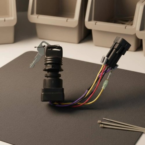 Cerradura de encendido para motor de lancha 12V, reemplazo directo, control de llave para moto acuática