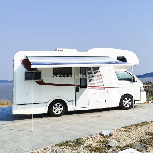 Markiza do kampera 4.0x2.0m 12V elektryczna i ręczna składana z suszarką do ubrań i energooszczędnym światłem dla kampera lub samochodu kempingowego