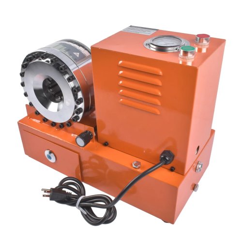 Crimpatrice idraulica per tubi flessibili con 8 matrici, 110 V, 6–28 mm