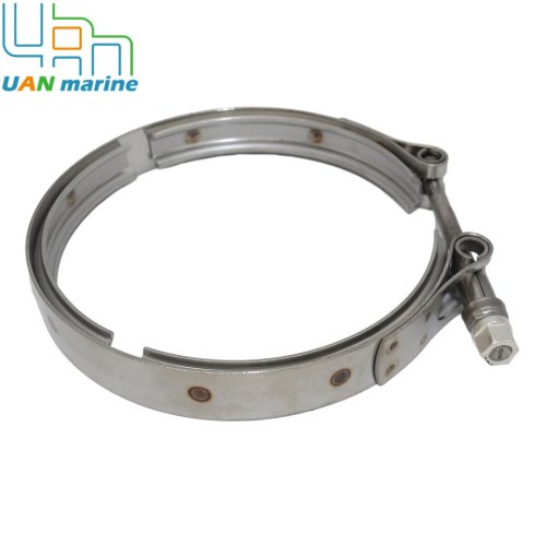 Klem Knalpot V-Band untuk Mesin Diesel Kapal Yanmar 6LY 6LY2 6LY3 6LYA 6CX 119574-13300 untuk Volvo 865013 3838942 3807212 21325767