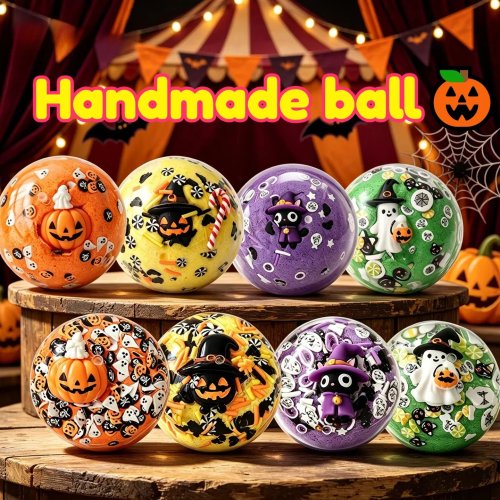 Bola Squishy Hantu Halloween - Stress Ball Slow Rising, Mainan Fidget untuk Dewasa, Hadiah Anti Cemas