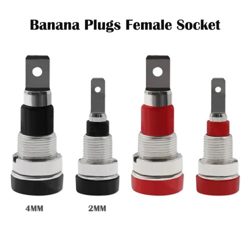 10 stuks 4mm/2mm vrouwelijke banaanbussen, kabelconnector, banaanstekker