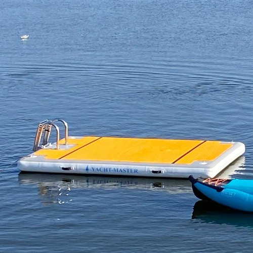Ponton flottant gonflable portable d'extérieur en forme T/U/Y – plateforme pour jet-ski et yacht