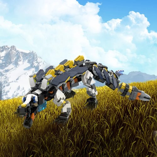 Gobricks MOC-193042 Snapmaw Klemmbausteine Modell, Horizon Zero Dawn Spielfigur, Bausatz Geschenk