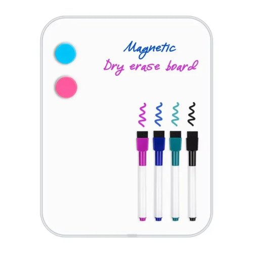 Magnetische Mini-Whiteboard A4/A3 in Wunschgröße, tragbar, Kunststoffrahmen, einseitig, abwischbar für Kinder