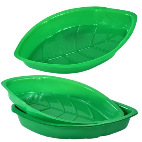 6/12 Pcs Hawaiian Palm Leaf Plates Snack Candy Trays for Kids Jungle Safari Birthday Party Supplies Tropical Luau Summer Decor