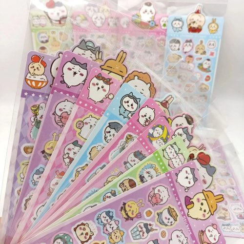 20개 카와이 치이카와 애니메이션 스티커, 다이어리 휴대폰 케이스 노트북 여행가방 DIY 꾸미기, 어린이 파티 선물